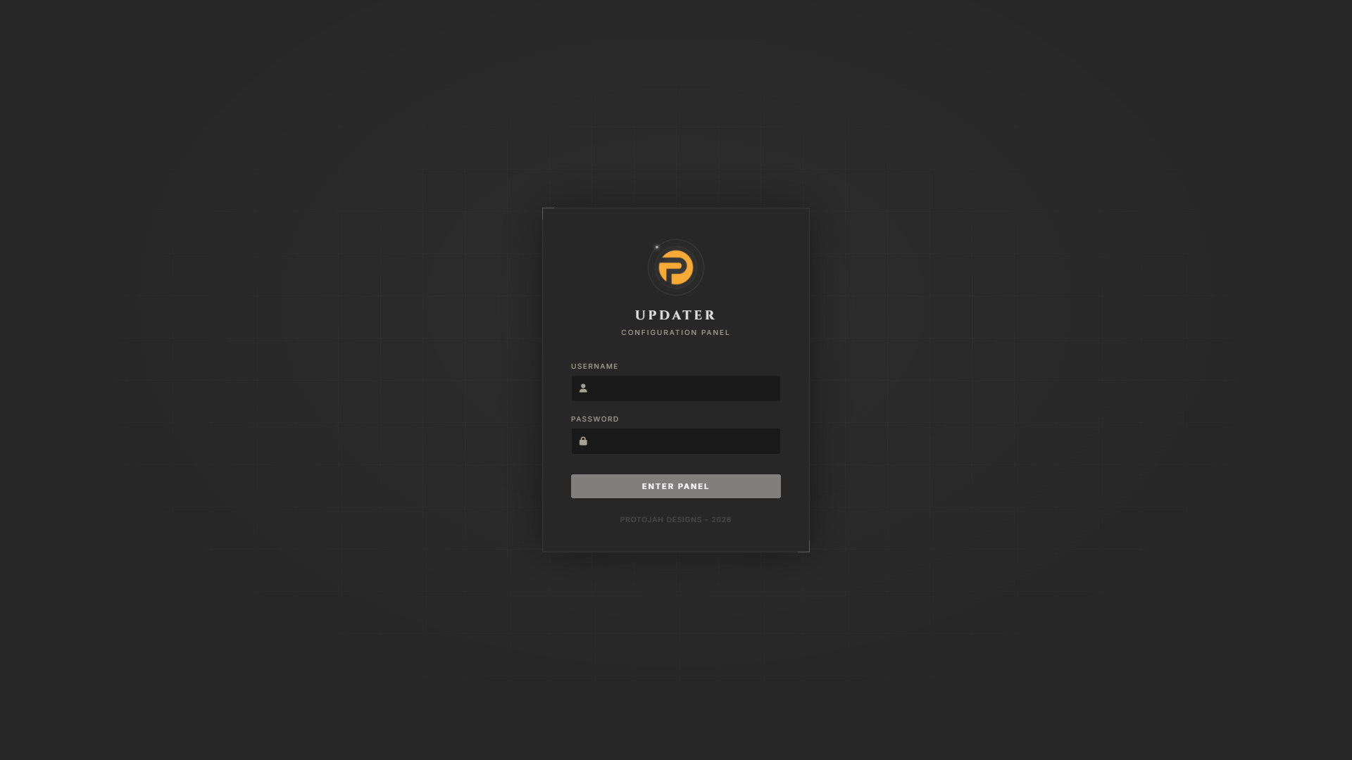 Updater admin configuration panel — General settings